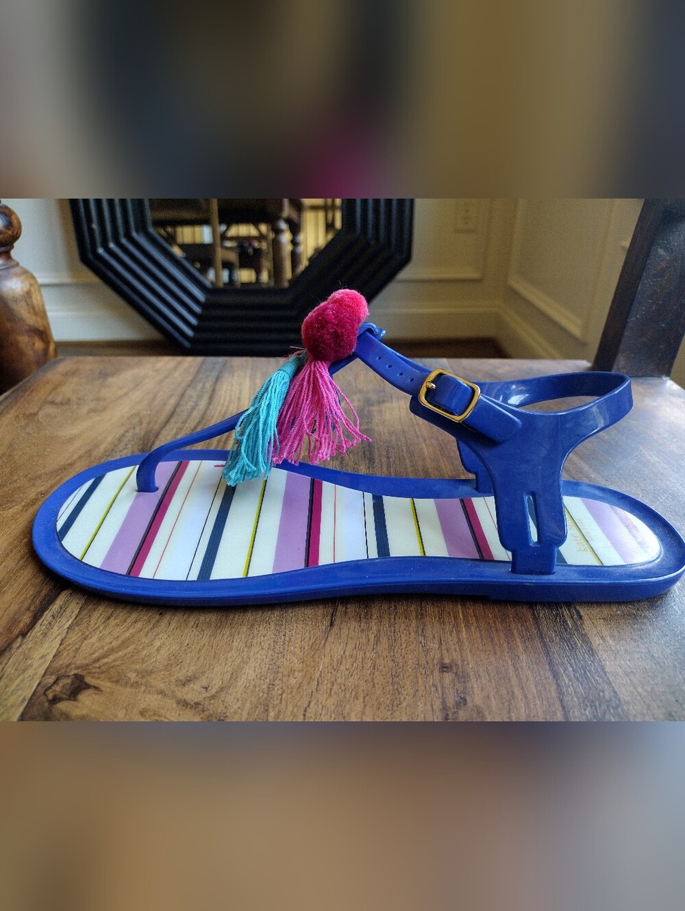 Kate Spade Yellowstone Plastic Sandals Size 9 - Picture 4 of 7